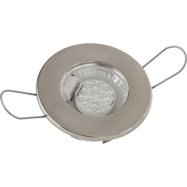 Sea-Dog LED Overhead Light - Brushed Finish - 60 Lumens - Clear Lens - Stamped 304 Stainless Steel [404230-3] - Rough Seas Marine