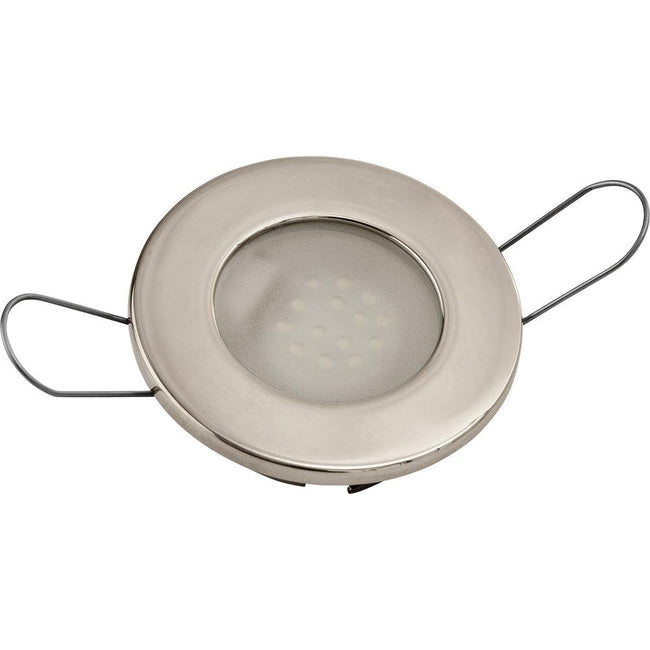 Sea-Dog LED Overhead Light - Brushed Finish - 60 Lumens - Frosted Lens - Stamped 304 Stainless Steel [404232-3] - Rough Seas Marine
