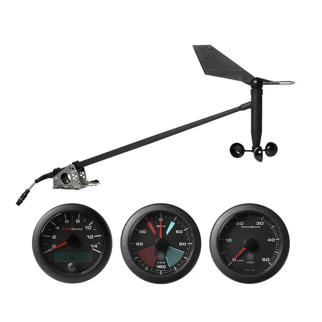 Veratron NMEA 2000 Sailing Kit w/OceanLink GPS Speedometer, Wind Sensor, Wind Angle  Wind Speed Gauge [A2C3935310001] - Rough Seas Marine