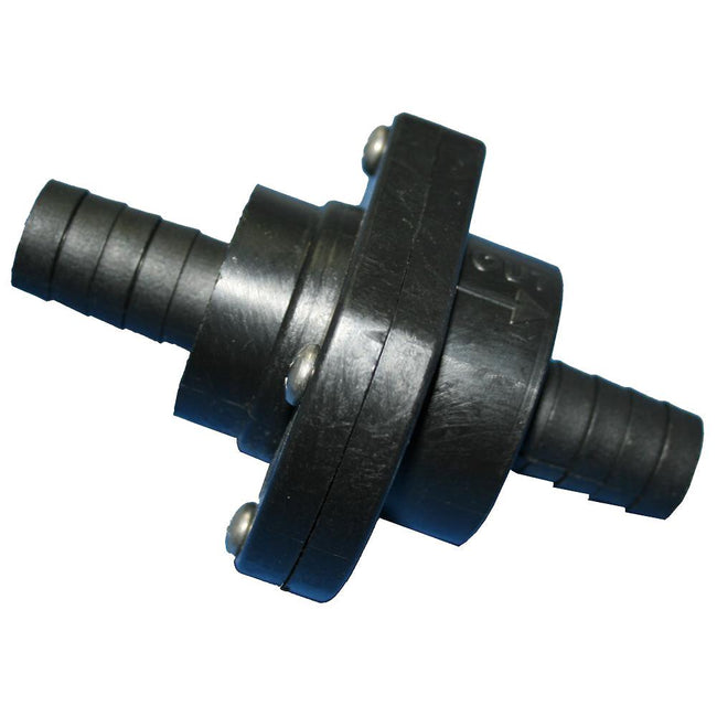 T-H Marine Double Barb Inline Scupper Check Valve - 3/4" - Black [ILS-750-DP] - Rough Seas Marine