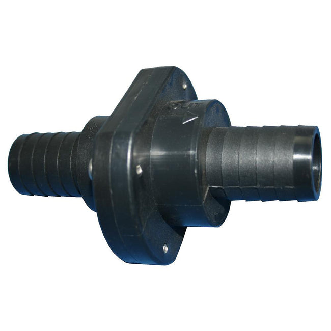 T-H Marine Double Barb Inline Scupper Check Valve - 1-1/8" - Black [ILS-1200-DP] - Rough Seas Marine