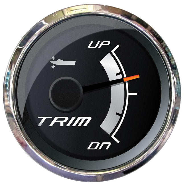 Faria Platinum 2" Trim Gauge f/Mercury, Mariner, Mercruiser, Volvo DP, Yamaha 2001  Newer [22019] - Rough Seas Marine