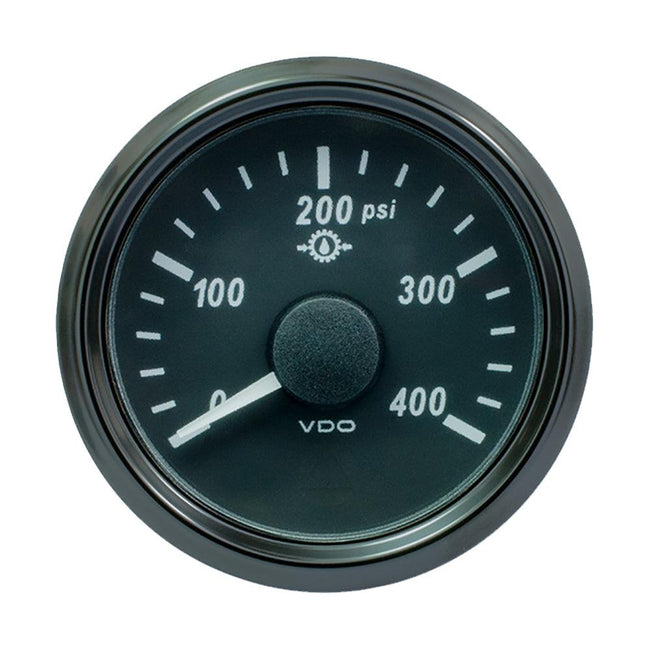 VDO SingleViu 52mm (2-1/16") Oil Pressure Gauge - 400 PSI - 0-180 Ohm [A2C3833500030] - Rough Seas Marine
