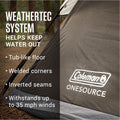 Coleman OneSource Rechargeable 4-Person Camping Dome Tent w/Airflow System  LED Lighting [2000035457] - Rough Seas Marine