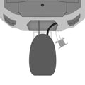 Minn Kota 3" Raptor Setback Bracket - White [1810375] - Rough Seas Marine