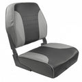 Springfield Economy Multi-Color Folding Seat - Grey/Charcoal [1040653] - Rough Seas Marine