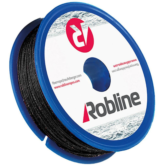 Robline Waxed Whipping Twine - 0.8mm x 40M - Black [TYN-08BLKSP] - Rough Seas Marine