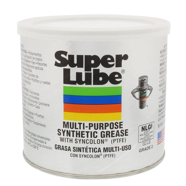 Super Lube Multi-Purpose Synthetic Grease w/Syncolon (PTFE) - 14.1oz Canister [41160] - Rough Seas Marine