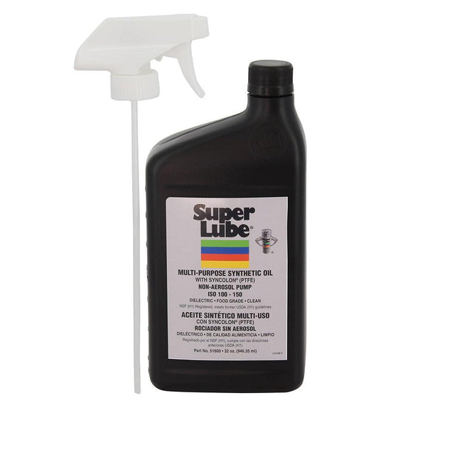 Super Lube Food Grade Synthetic Oil - 1qt Trigger Sprayer [51600] - Rough Seas Marine