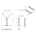TACO ShadeFin w/Black Fabric, Bag  Fixed Rod Holder Mount Kit [T10-3000-4] - Rough Seas Marine