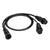 Humminbird 14 M SILR Y - SOLIX/APEX Side Imaging Left-Right Splitter Cable [720112-1] - Rough Seas Marine