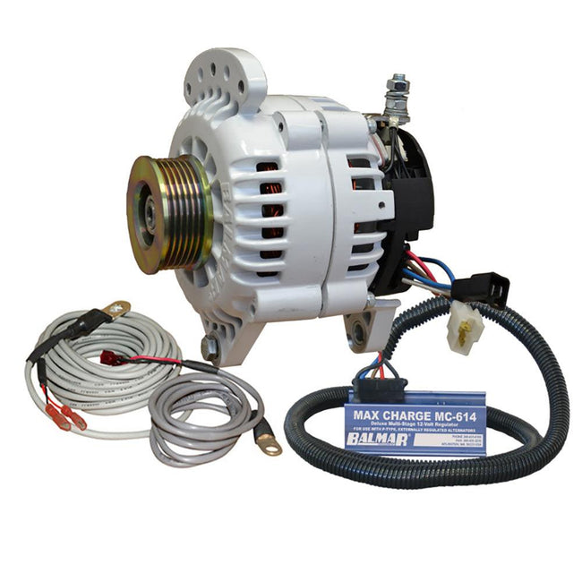 Balmar Alternator 120 AMP 12V 3.15" Dual Foot Saddle K6 Pulley Regulator  Temp Sensor [60-YP-MC-120-K6] - Rough Seas Marine