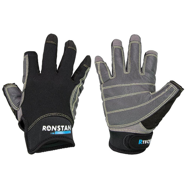 Ronstan Sticky Race Gloves - 3-Finger - Black - XS [CL740XS] - Rough Seas Marine