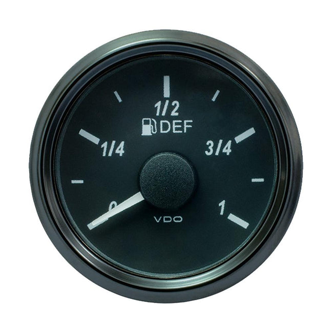 VDO SingleViu 52mm (2-1/16") DEF Level Gauge - 3-180 Ohm [A2C3833550030] - Rough Seas Marine