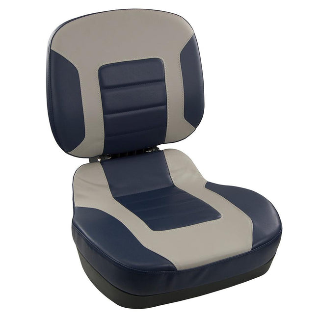 Springfield Fish Pro II Low Back Folding Seat - Navy/Grey [1041519] - Rough Seas Marine