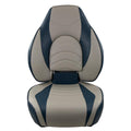 Springfield Fish Pro High Back Folding Seat - Blue/Grey [1041631-1] - Rough Seas Marine