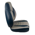 Springfield Fish Pro High Back Folding Seat - Blue/Grey [1041631-1] - Rough Seas Marine