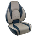 Springfield Fish Pro High Back Folding Seat - Blue/Grey [1041631-1] - Rough Seas Marine