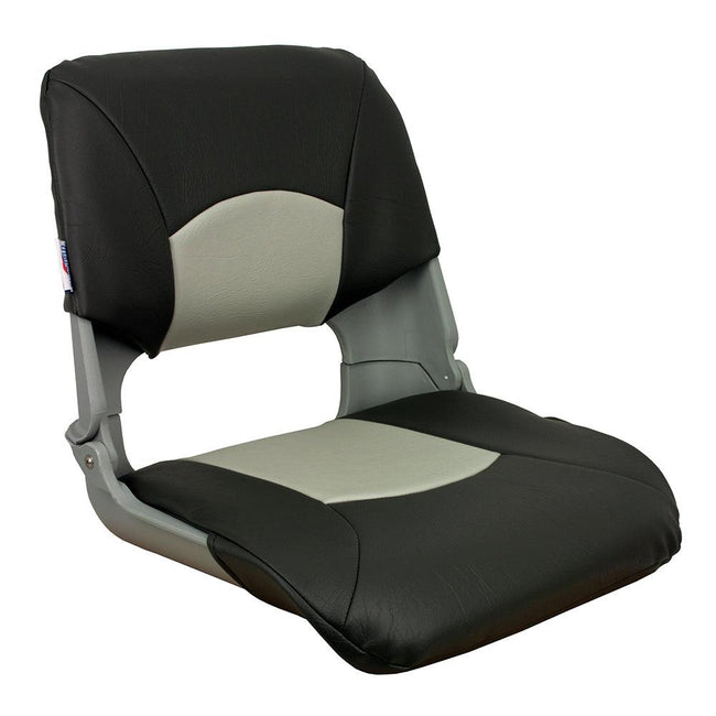 Springfield Skipper Standard Folding Seat - Grey/Charcoal [1061017] - Rough Seas Marine