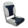 Springfield High Back Multi-Color Folding Seat - Blue/Grey [1040661] - Rough Seas Marine