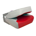 Springfield Economy Multi-Color Folding Seat - Grey/Red [1040655] - Rough Seas Marine