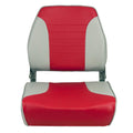 Springfield Economy Multi-Color Folding Seat - Grey/Red [1040655] - Rough Seas Marine