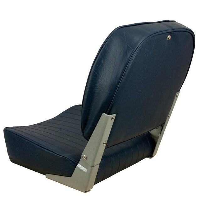 Springfield Economy Folding Seat - Blue [1040621] - Rough Seas Marine