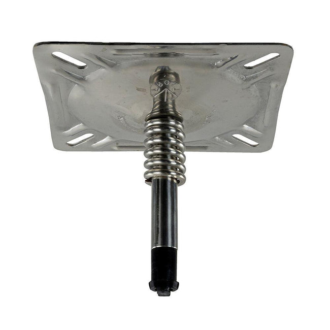 Springfield KingPin 7" x 7" Seat Mount w/Spring - Polished [1614201-PP] - Rough Seas Marine