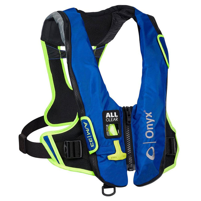 Onyx Impulse A/M-33 All Clear Auto/Manual Inflatable Life Jacket - Blue [132800-500-004-21] - Rough Seas Marine