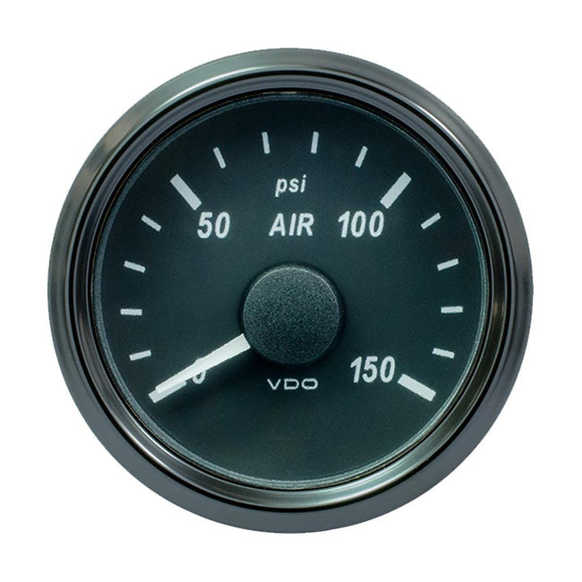 VDO SingleViu 52mm (2-1/16") Air Pressure Gauge - 150 PSI - 0-180 Ohm [A2C3833440030] - Rough Seas Marine