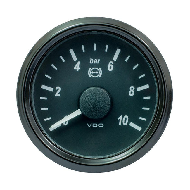VDO SingleViu 52mm (2-1/16") Brake Pressure Gauge - 15 Bar - 0-180 Ohm [A2C3833450030] - Rough Seas Marine