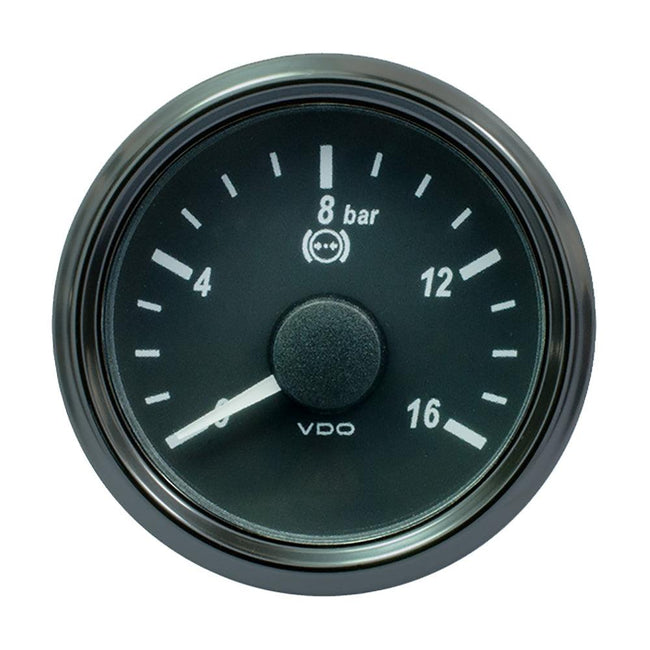 VDO SingleViu 52mm (2-1/16") Brake Pressure Gauge - 16 Bar - 0-4.5V [A2C3832710030] - Rough Seas Marine