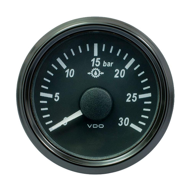 VDO SingleViu 52mm (2-1/16") Brake Pressure Gauge - 30 Bar - 0-4.5V [A2C3832720030] - Rough Seas Marine