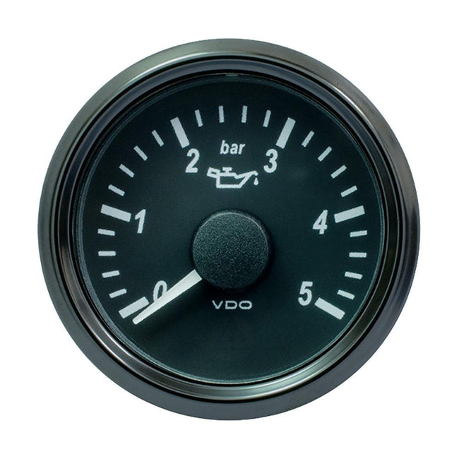 VDO SingleViu 52mm (2-1/16") Oil Pressure Gauge - 5 Bar - 0-180 Ohm [A2C3833160030] - Rough Seas Marine