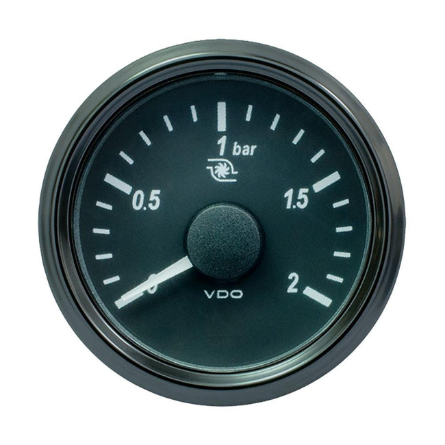 VDO SingleViu 52mm (2-1/16") Turbo Pressure Gauge - 2 Bar - 0-180 Ohm [A2C3833490030] - Rough Seas Marine