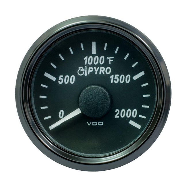 VDO SingleViu 52mm (2-1/16") Exhaust Gas Temp. Gauge - 2000F [A2C3833040030] - Rough Seas Marine