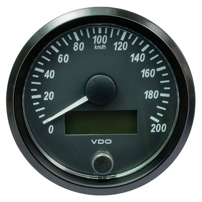 VDO SingleViu 80mm (3-1/8") Speedometer - 200 KM/H [A2C3832940030] - Rough Seas Marine