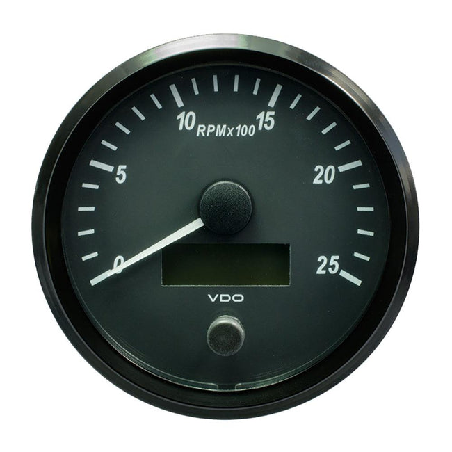 VDO SingleViu 100mm (4") Tachometer - 2500 RPM [A2C3832820030] - Rough Seas Marine