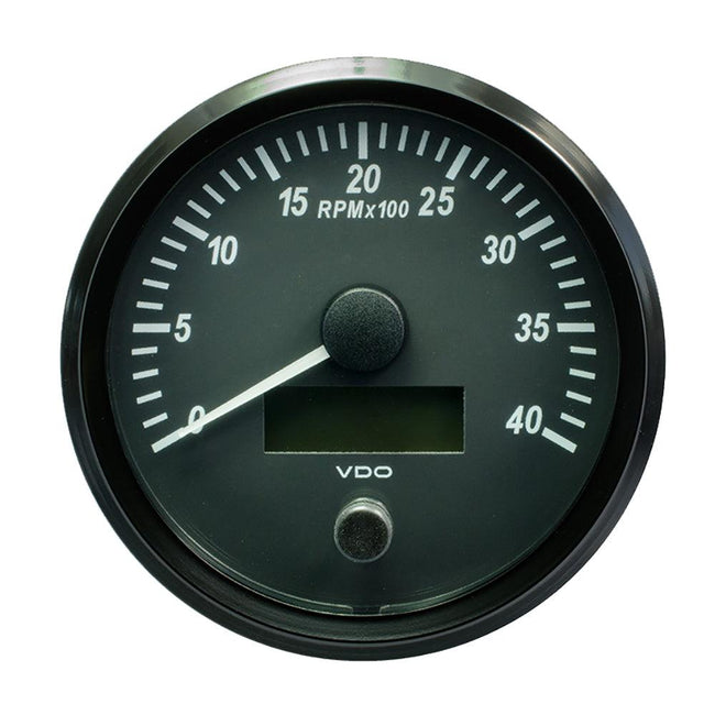 VDO SingleViu 100mm (4") Tachometer - 4000 RPM [A2C3832800030] - Rough Seas Marine