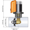 Quick Bow Thruster BTQ 140-30 30KGF - 12V - D140 - 1.5kW [FGBT14030120T00] - Rough Seas Marine