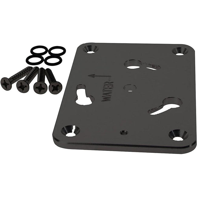Panther Spare Bow Mount Base Kit - Black - Powder Coat [KPBQCKB] - Rough Seas Marine
