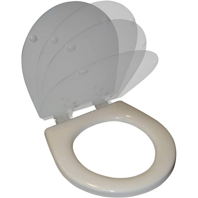 Raritan Soft Close Household Style Seat  Cover - White [1245SC] - Rough Seas Marine