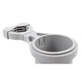 Camco Clamp-On Rail Mounted Cup Holder - Large for Up to 2" Rail - Grey [53092] - Rough Seas Marine