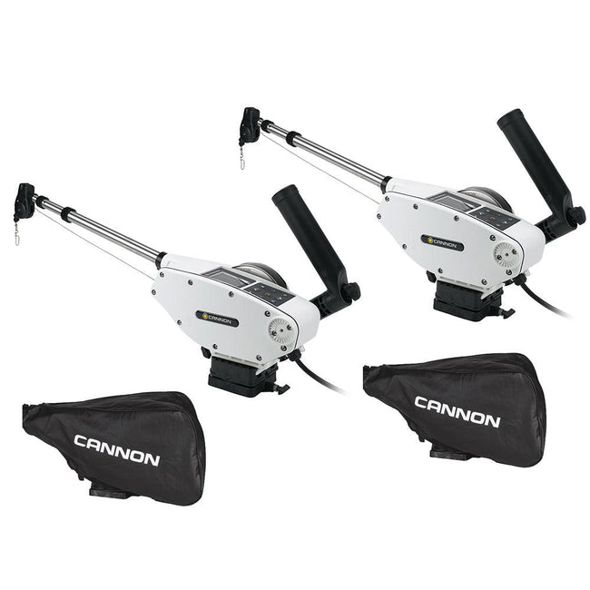 Cannon Optimum 10 Tournament Series (TS) BT Electric Downrigger 2-Pack w/Black Covers [1902340X2/COVERS] - Rough Seas Marine