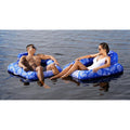 Aqua Leisure Supreme Zero Gravity Chair Hibiscus Pineapple Royal Blue w/Docking Attachment [APL17290S1] - Rough Seas Marine