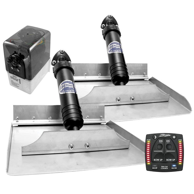Bennett 12x12 Hydraulic Trim Tab System w/One Box Indication [1212OBI] - Rough Seas Marine
