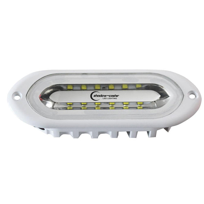 Shadow-Caster SCM-SL Series Flush Mount Spreader Light - White Housing - White/Blue/Red [SCM-SLF-WBR-WH] - Rough Seas Marine