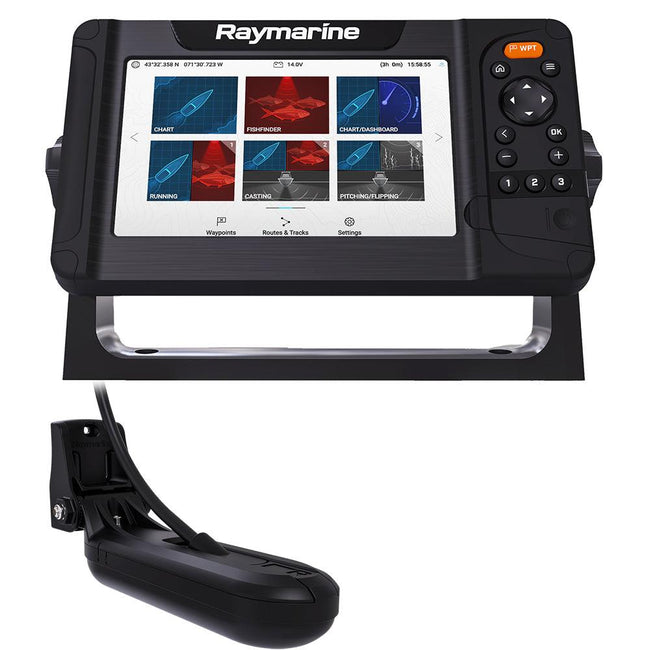 Raymarine Element 7 HV Combo w/HV-100 Transom Mount Transducer  Lighthouse North America Chart [E70532-05-102] - Rough Seas Marine