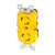 Marinco Locking Receptacle - 15A, 125V - Yellow [4700CR] - Rough Seas Marine