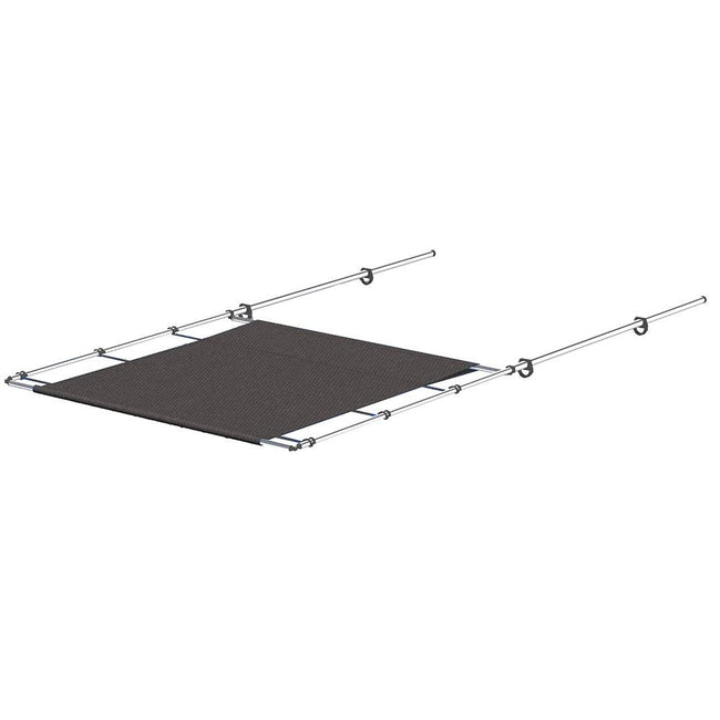 SureShade PTX Power Shade - 63" Wide - Stainless Steel - Grey [2021026259] - Rough Seas Marine